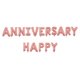 thumbnail image 4 of Globos decorativos de aluminio de 16 pulgadas con la frase "Happy Anniversary" para bodas (oro rosa), 4 of 5