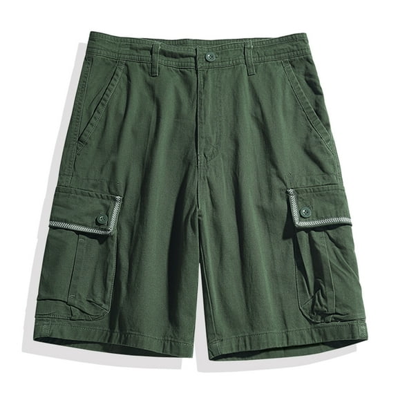 HERESOM Mens Outdoor Casual Expandable Waist Lightweight Water Resistant Quick Dry Fishing Hiking Shorts