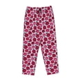 thumbnail image 4 of Naloa Rose Flowers Print Women’s Ultra-Soft Comfy Pajama Lounge Pants with Pockets & Drawstring, 4 of 8