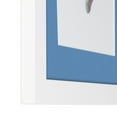 thumbnail image 5 of ArtToFrames 10x12 Matted Picture Frame with 6x8 Single Mat Photo Opening Framed in 1.25 Satin White Frame and 2 Liberty Blue Mat (FWM-3966-10x12), 5 of 8