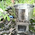 thumbnail image 3 of SPOORYYO Portable Stainless Steel Folding Firewood Stove for Outdoor Camping, Hiking, and Backpacking - Lightweight and Easy to Assemble, 3 of 9