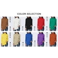 thumbnail image 5 of rrhss Women’s Turtle Neck Long Sleeve Warm Solid Color Casual Plain Pullover Sweater with Button, 5 of 6