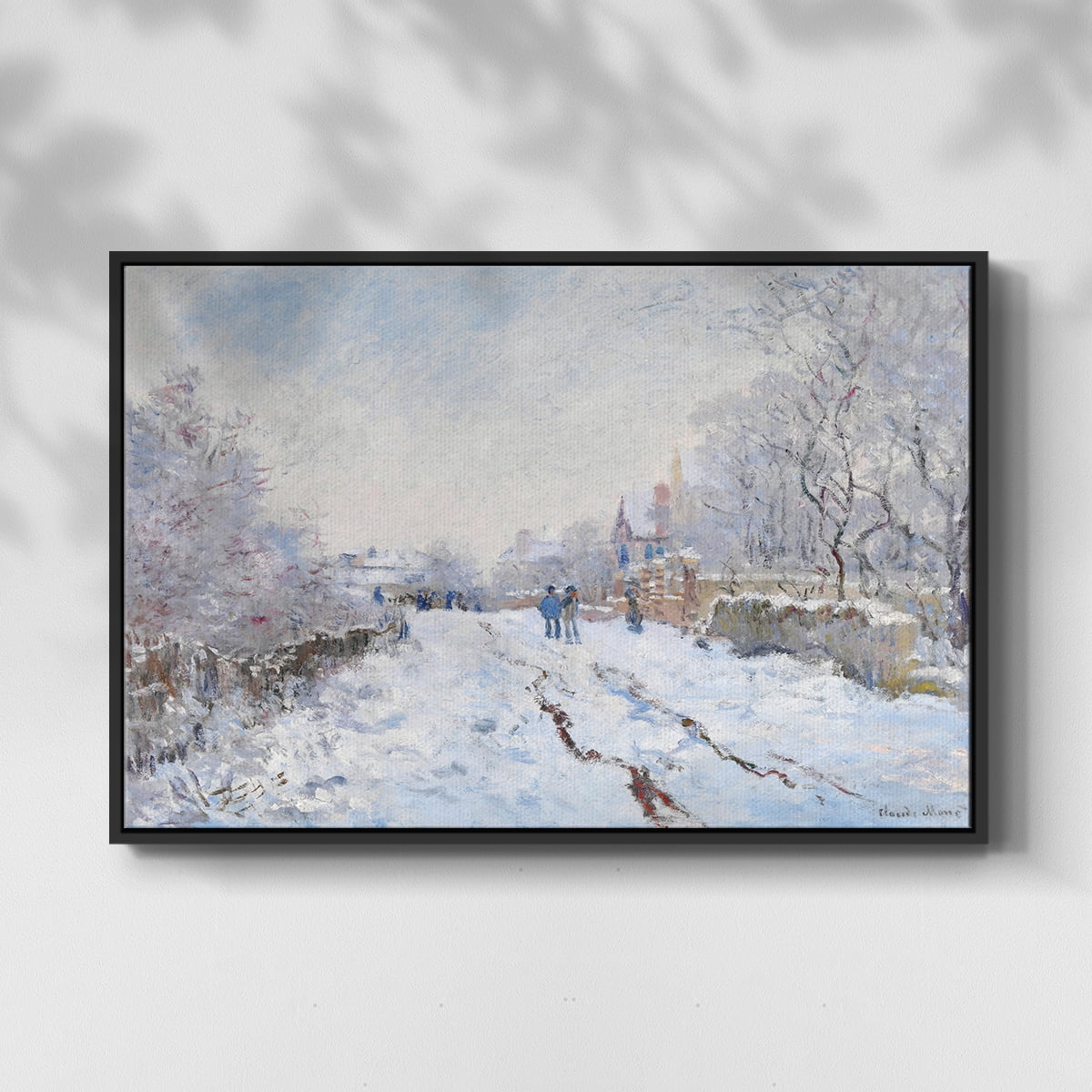 Vintage Landscape-CCXCV By Wexford Home Framed in Black Wood Gallery Wrapped Canvas 27 in. x 41 in.