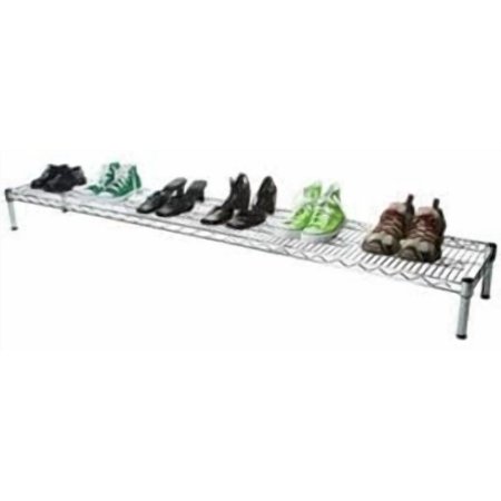 Shelving Inc. 12" d x 72" w Chrome Wire Shelving with 1 Tier Shelf, Weight Capacity 800lbs Per Shelf