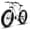 White, variant on Marknig Fat Tire Mountain Bike with 26 inch Wheels, 21 Speed Bicycle with High Carbon Steel Frame, Double Disc Brake and Front Suspension Anti-Slip for Adults, Black
