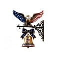 thumbnail image 2 of 250 Anniversary Usa Merchandise Decoration, Spirit Of Liberty Eagle Bell, Vintage Eagle Patriotic Doorbell Decor, Hanging Bells Gift for Veterans, Porch, Fence, 2 of 9