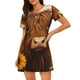 thumbnail image 1 of Disketp Countryside Sunflower Cow para Camisón Corto de Manga Corta para Mujeres, Camisón Cómodo con Escote Redondo, Bonito y Confortable, 1 of 6