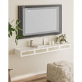 thumbnail image 4 of Mesita de noche flotante AEPOALUA de pared con cajón blanca, 4 of 9