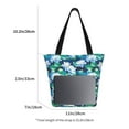 thumbnail image 3 of Honeii Blue Lotus Flower Print Women Top Handle Satchel Handbags,Fashion Handbag,Messenger Tote Bag Purse for Women,Shoulder Bag Handbag for Travel, Work, 3 of 6