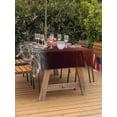 thumbnail image 3 of Outdoor Tablecloth with Umbrella Hole for Patio/Picnic/Party/Camping, Red Ocean Waves Waterproof Table Cloth Rectangle Table Cover Washable, Summer Beach Coastal Abstract (60"x 84"), 3 of 8