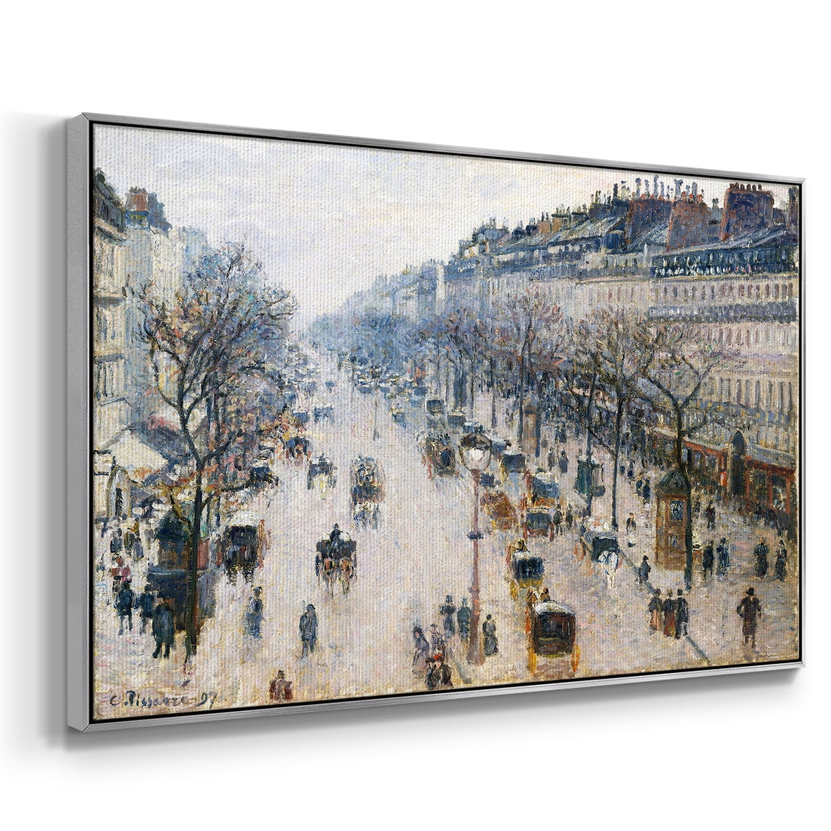Vintage Landscape-CCC By Wexford Home Framed in Silver Wood Gallery Wrapped Canvas 27 in. x 41 in.
