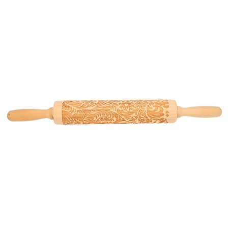 

Pattern Printing Rolling Pin Engraving Embossed Biscuit Dough Stick Kneading Tool Cake Dough Engraved Roller