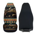 thumbnail image 4 of Uorisanigo 2 PCS Car Seat Covers Set Nation Aztec Bear Vehicle Front Seat Protection Universal Fit for Most Cars SUV Van Truck, Car Interior Accessories, Soft & Breathable, 4 of 7