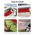 thumbnail image 7 of 4th of July RV Awning Sun Shade Screen 9'X7' American Flag Mesh Sunscreen Patriotic Stars Red White and Blue Awning Shade Screen with Zipper UV Blocker Completed Kits for RV Motorhome Camper, 7 of 7