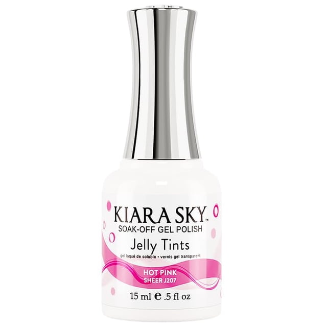 KIARA SKY Soak Off Jelly Tint Gel Esmalte 0.5 fl oz Rosa intenso