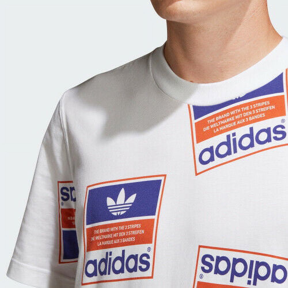 Adidas Originals Men's Stickerbomb T-Shirt White DX3649 - image 5 of 5