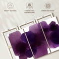 thumbnail image 6 of Elephant Stock Free Form Purple On White Wall Art - Horizontal Multi Panel Canvas - Living Room Wall Decor - Abstract Multi Panel - Purple And White Decor By Hannah Carlson - 38" x 24", 6 of 8