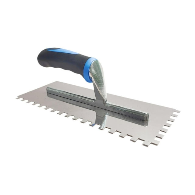 jinwen Tile Flooring Trowel Notched Spreader Drywall Trowel for Plaster Tiling Wall 8mm Square Tooth