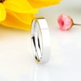 thumbnail image 3 of 14K White Gold 3mm Plain Comfort Fit Flat Style Wedding Band (Size 3 to 13), 10, 3 of 4