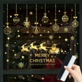 thumbnail image 1 of 1 juego de calcomanías navideñas de invierno para ventanas 2024, calcomanías de renos navideños, decoraciones para dormitorio, decoración navideña para el hogar, la cocina y la sala de estar, 1 of 7