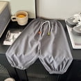 thumbnail image 3 of YIWULA Boys Sweatpants, Running Drawstring Straight Leg Elastic Waist Athletic Pants(Grey,100), 3 of 4