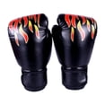 thumbnail image 1 of Guantes de boxeo Equipo de boxeo accesorios suaves y transpirables Punrones ventilados Adultos negros, 1 of 8