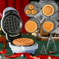 thumbnail image 6 of 4 in 1 Mini Waffle & Pancake Maker, Mini Donut Maker, Heart Shape, Removable Plates, Recipe Included, Blue, 6 of 9
