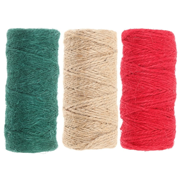 KAKOWELY rollos de cordel de jardín, cordel resistente, cordel de yute para regalos, cordel de yute, cordel natural, cordel de jardín