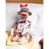 Janlynn 21-Inch Rosebud Sock Monkey Companions Kit Multi-Colored