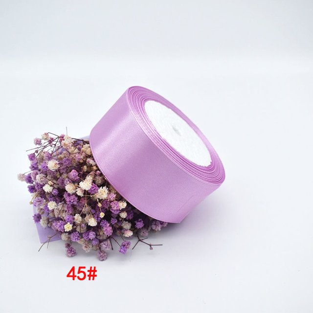 Cinta de satén, cinta de tela de color sólido para envolver regalos, manualidades, globos, proyectos de costura, lazos para el pelo, ramo de novia, decoración de recuerdos de boda kaili Sencillez