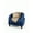 Blue, variant on GOGRANT Modern Wood Armchair with Round Arms, Blue
