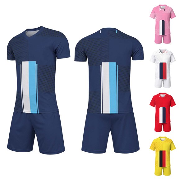Loopsun Kids Boys Girls Summer Sets Fast Dry Training Short Sleeve Pocket Shorts Sets