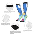 thumbnail image 3 of Masiiu Bluey Print Adult Crew socks, Comfortable Novelty Colorful Patterned, Breathable, Stylish Colorblock for Men Women, 3 of 6