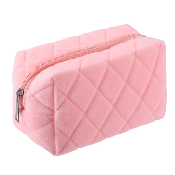 1 Pcs Travel Makeup Bag Makeup Brush Holder Makeup Organizer Bag Cosmetics Storage Bag Pink Cloth