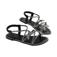 thumbnail image 3 of Bibifish Womens Flat Sandals Sparkly Elastic Slingback Rhinestone Butterfly Flat Sandals Summer Everyday Casual Street Wear Flat Sandals, 3 of 9