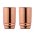 thumbnail image 1 of Juego de 2 vasos de cobre puro de 350 ml (11,8 onzas líquidas), 1 of 6