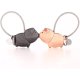 thumbnail image 1 of 1 par de llaveros para amantes, llaveros con forma de cerdo con nariz magnética, regalo para amigos jóvenes, aleación de Zinc brillante, negro y oro rosa JM, 1 of 5