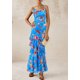 thumbnail image 4 of Vestido PRETTYGARDEN 2025 Verano Floral Maxi Sundress S, 4 of 7