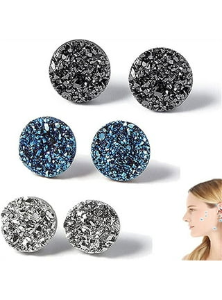 Germanium Brass Magnetic Stud Earrings For Lymphatic Drainage And