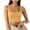 Yellow, variant on lmcalzta Crop Tank Tops for Women Ribbed Knit Square Neck Sleeveless Slim Fitting T Shirts Summer Basic Tees