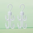 thumbnail image 6 of WHAMVOX 2Pcs Rotating Hook Hangers For Closet Organizer With Eight Claw Design In Polystyrene, 6 of 8