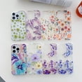 thumbnail image 7 of TECH CIRCLE Compatible with iPhone 14 Plus Clear Hybrid Case with Design Flexible Soft TPU Shockproof Absorption Slim Cute Flower Floral Embossed Pattern Protective Back Cover for Women Men,G, 7 of 7