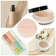thumbnail image 3 of Unique Bargains 1 Pc Round Makeup Powder Puff for Travel Dressing Tables 2.17"x0.39" Skin Color Fleece, 3 of 5