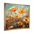 thumbnail image 2 of Designart "Meadows of Yellow and Green Poppies I" Floral Framed Wall Art Decor - Traditional Yellow Poppies Bedroom Framed Canvas Wall Art, 2 of 6