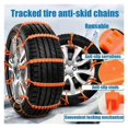 thumbnail image 3 of Anti-Skid Tire Chain,Emergency Traction Cable Snow Tire Zip Ties,Multi-Function Adjustable Nylon Car, 3 of 7