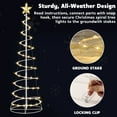 thumbnail image 3 of Joyfy 3 Pack Spiral Tree Christmas Decoration Outdoor,218 LED Christmas Tree Light Decorations,Christmas Yard Light with Stakes Decorations Outdoor Holiday Decor, 3 of 11