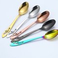 thumbnail image 6 of PPgejGEK Stainless Steel Hollow Dessert Spoon for Ice Cream Pudding Parfaits Elegant Design with Intricate Pattern Available in Multiple Colors Dishwasher Safe for Easy Maintenance, 6 of 9