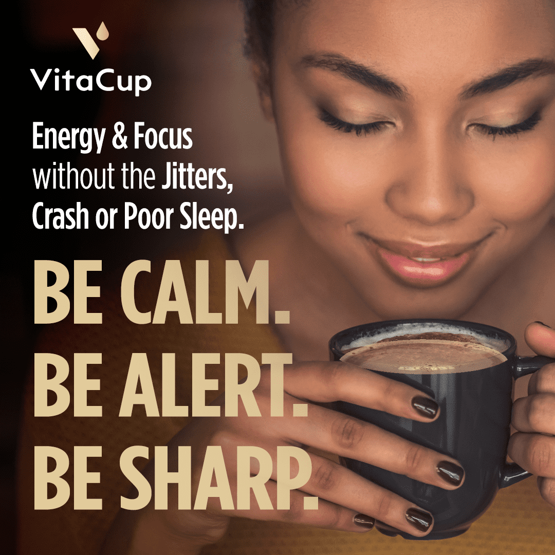 VitaCup Shroom Fuel Mushroom Instant Coffee Alternative Packets, 24 Ct