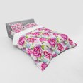 thumbnail image 3 of Ambesonne Abstract Bedding Set 3 Pcs, Watercolor Lavenders, Twin XL, Pale Green Hot Pink, 3 of 3