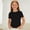 Black, variant on Cethrio Girls T Shirts Size 14, School Knitted Crew Neck Short Sleeve Kids Summer Tees Tops Pink Size 14